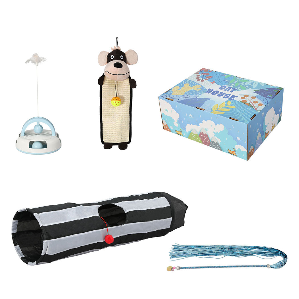 PaWz Interactive Pet Toy Set Cat Tunnel-1886651029639008257